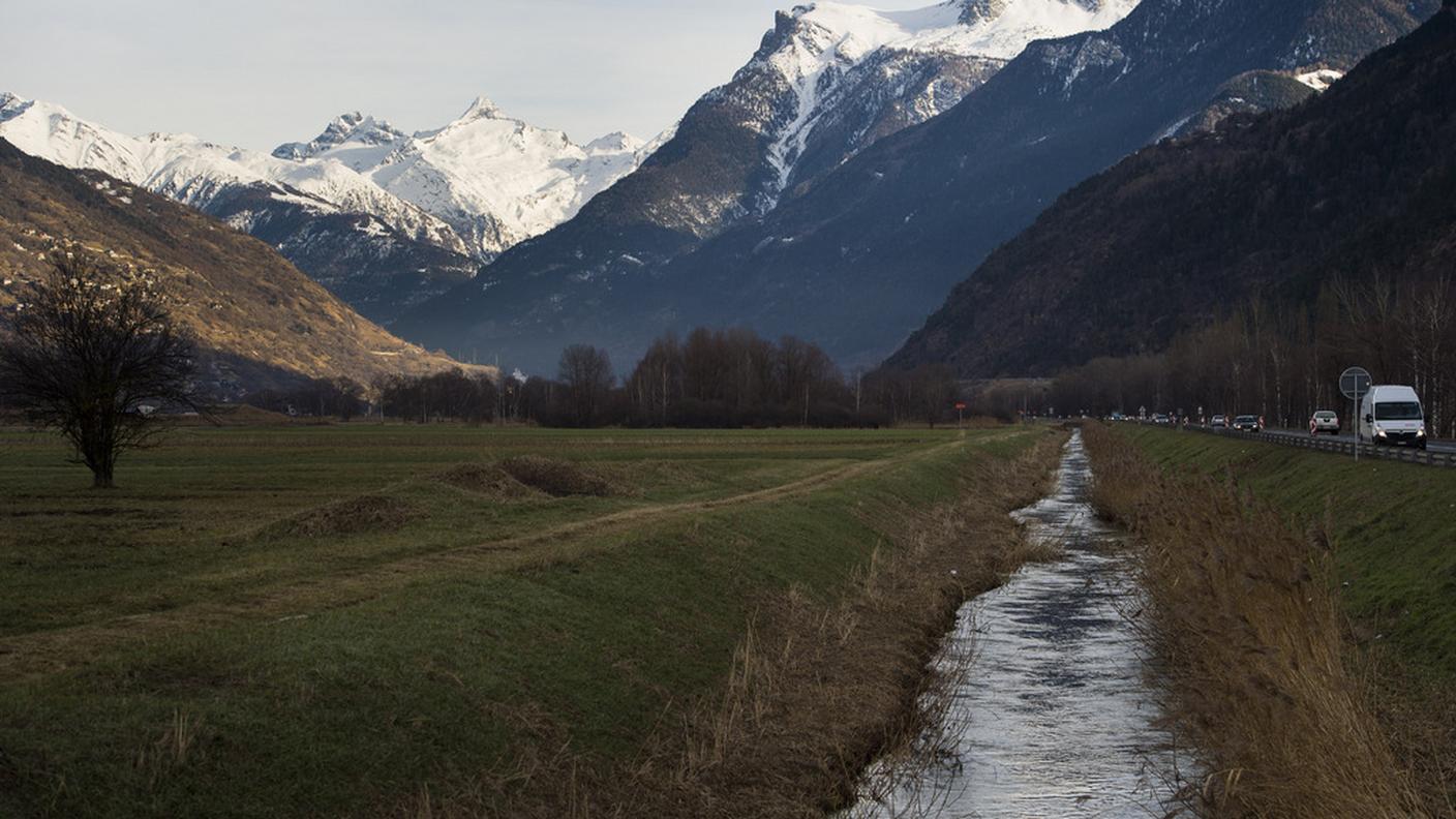 Un canale nei pressi di Visp contaminato dal mercurio