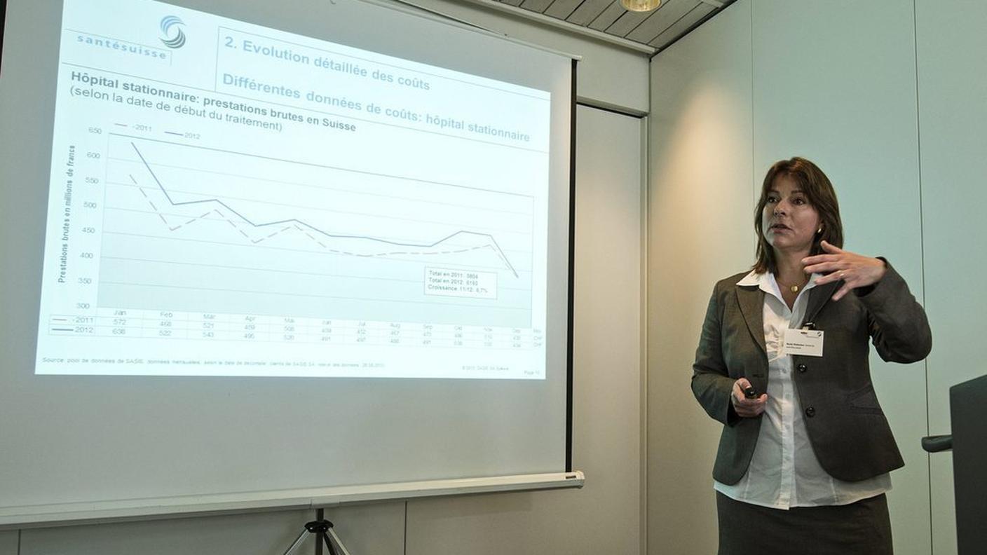 La direttrice Verena Nold in conferenza stampa lo scorso anno