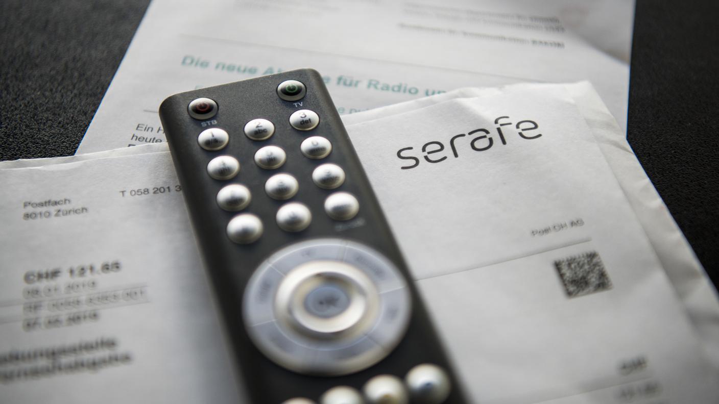 Una fattura della Serafe, ente che riscuote il canone radio-tv