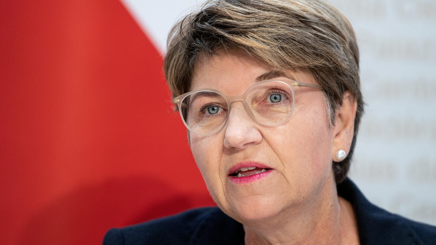 La ministra della difesa è stata intervistata stasera dal telegiornale di RTS