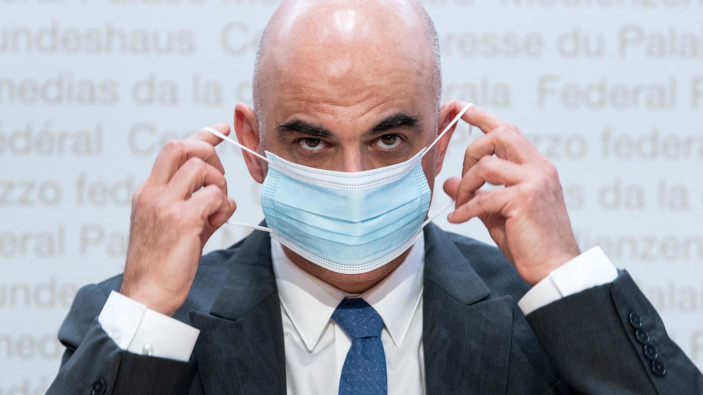 Il consigliere federale, qui ripreso durante uno dei vari briefing del Governo, lo scorso anno, incentrati sugli sviluppi della pandemia