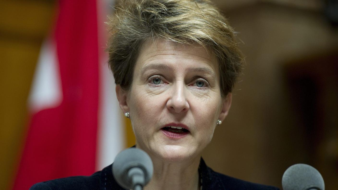 La consigliera federale Simonetta Sommaruga