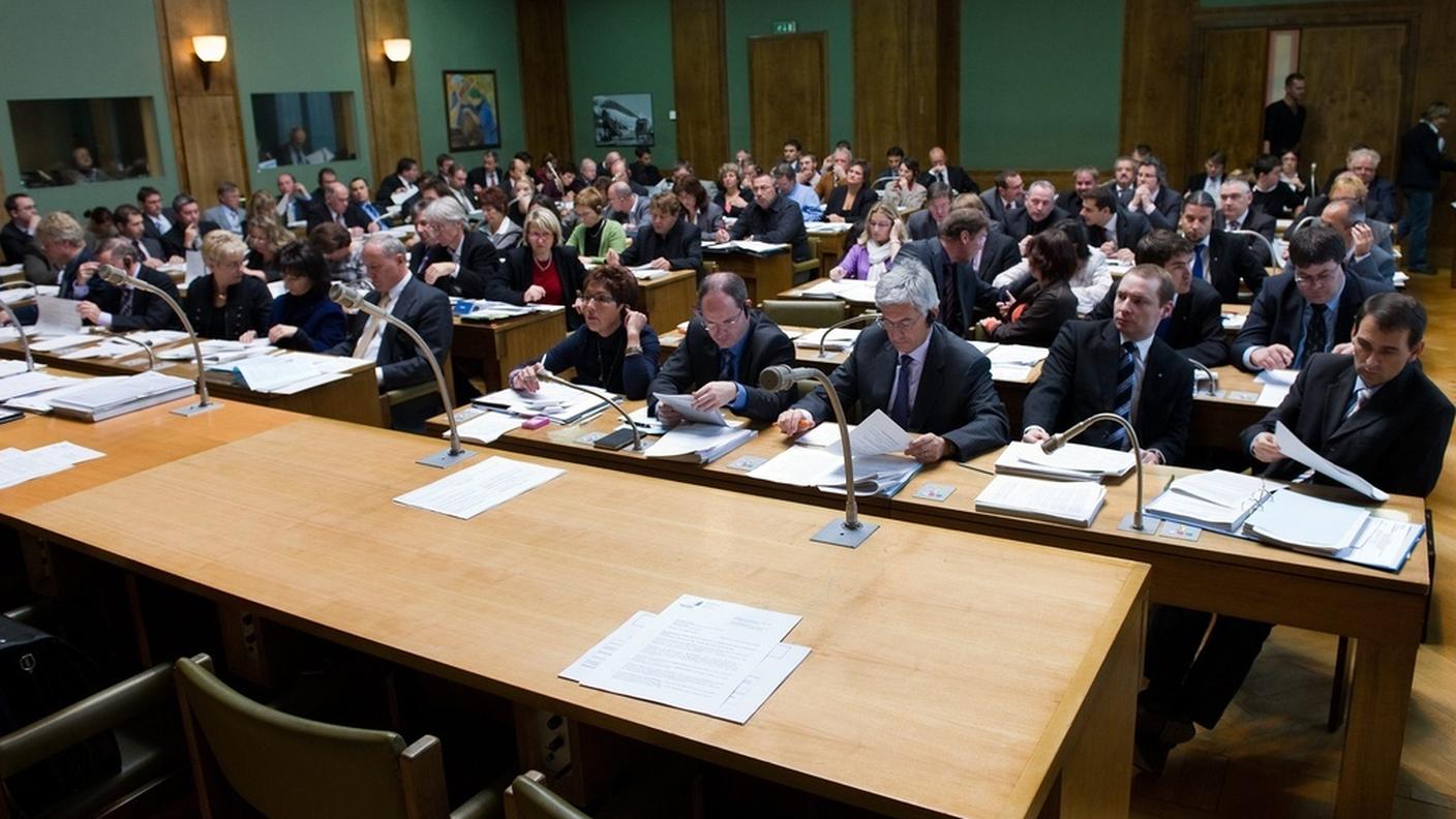 La sala del Gran Consiglio a Sion