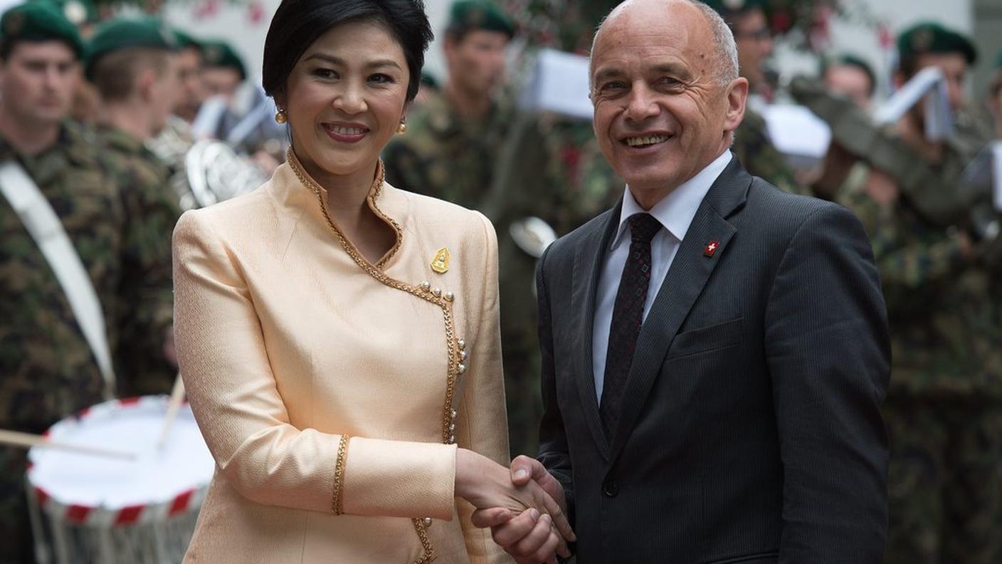 Yingluck Shinawatra e Ueli Maurer