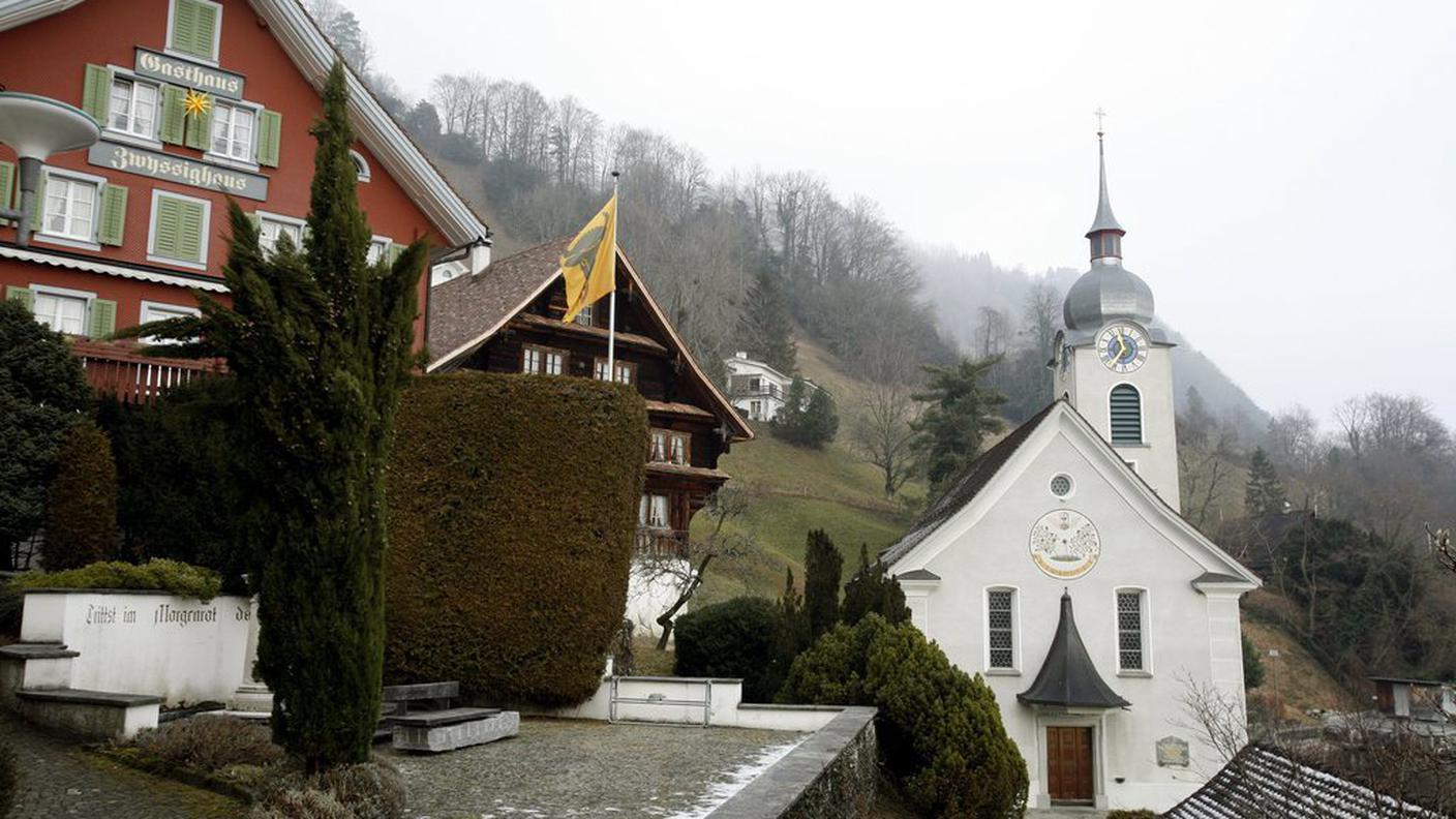 Veduta di Bauen, uno dei 20 comuni urani