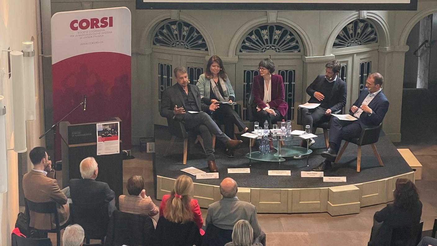 Presente a discutere sulla salute dell'italiano, anche il direttore della RSI, Mario Timbal