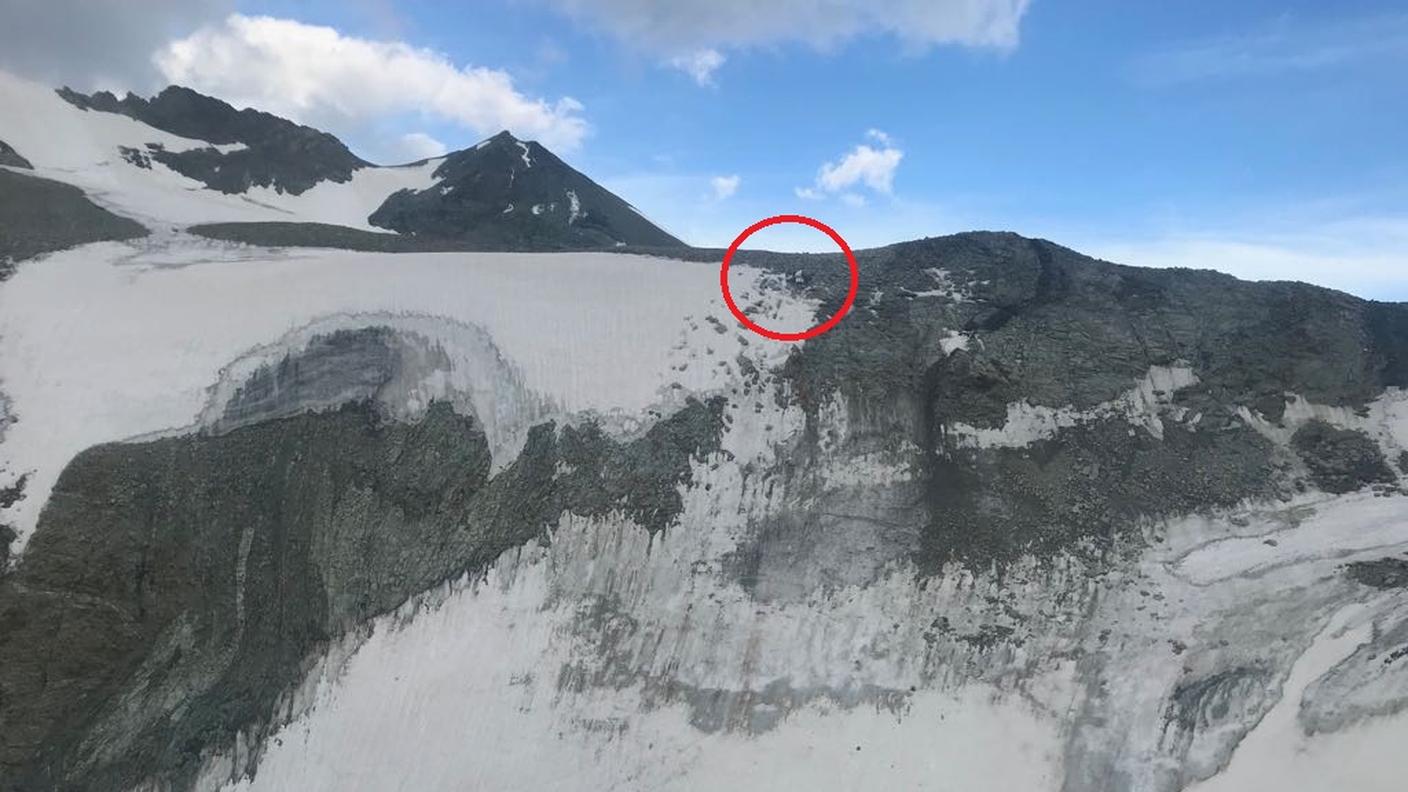Il luogo dello schianto sul Col Durand