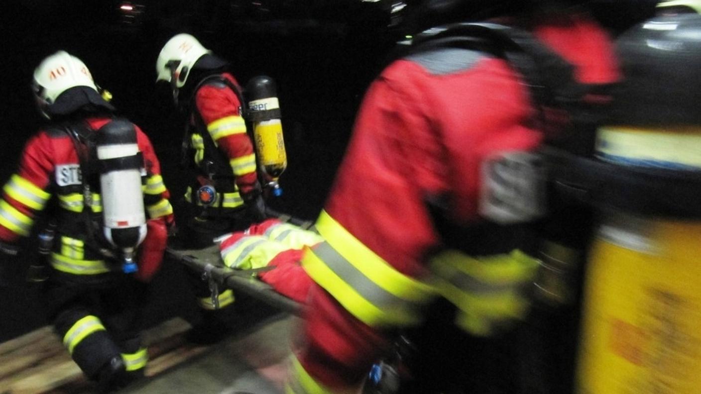 I vigili del fuoco in azione