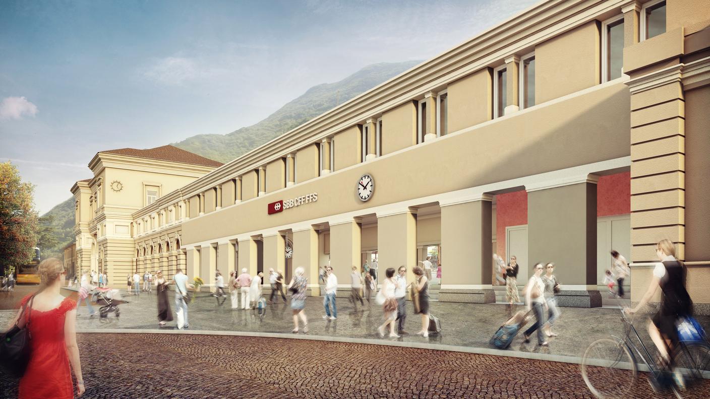Così sarà il rinnovato scalo della capitale ticinese