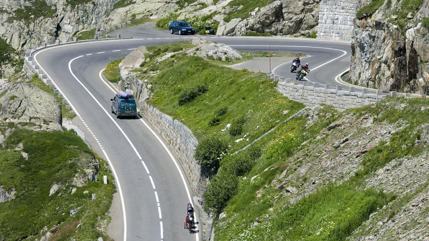 Un tratto del passo del Susten, che collega i cantoni di Berna e Uri