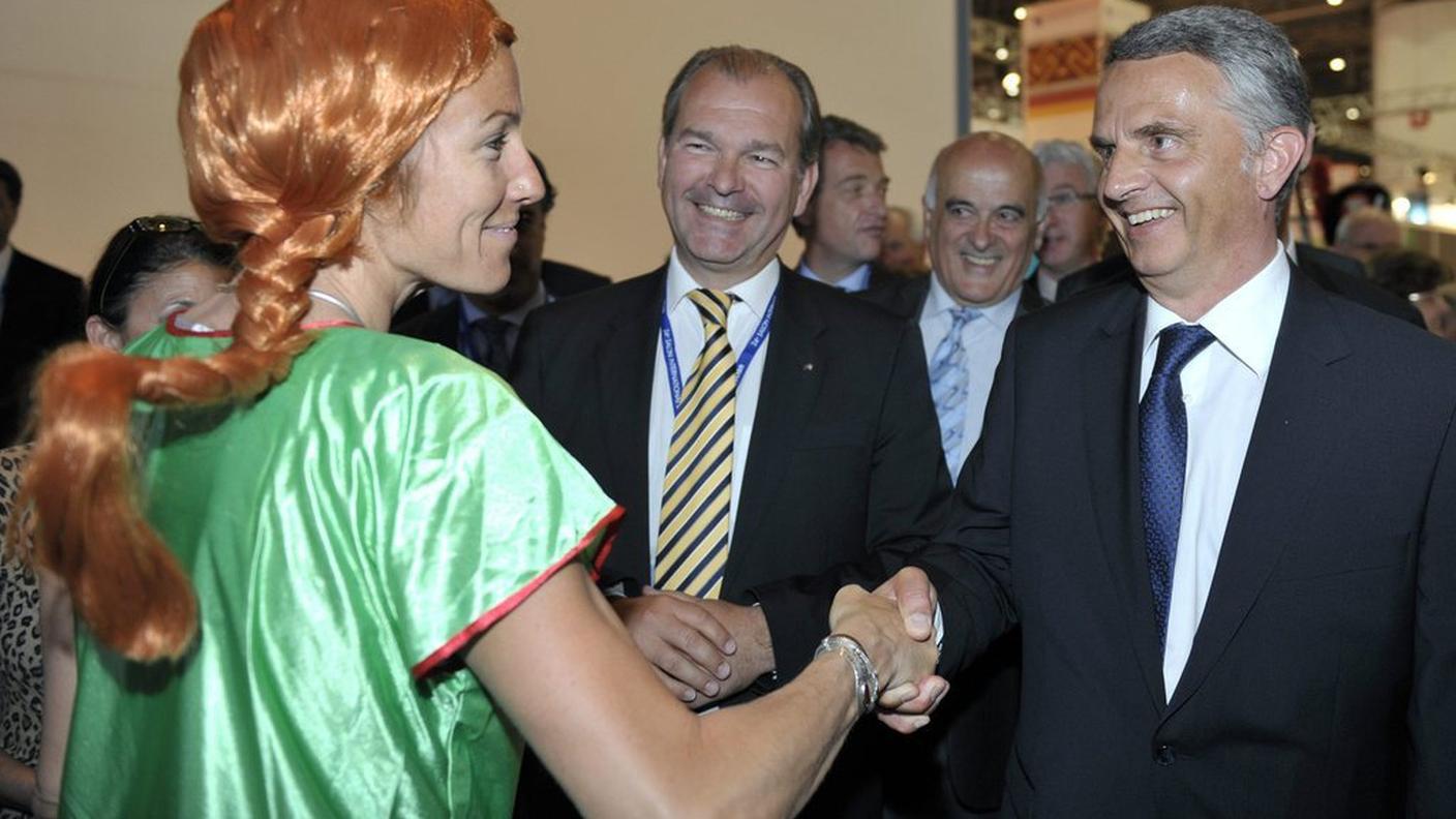 Per Thöresson  in una foto del 2010 con Didier Burkhalter