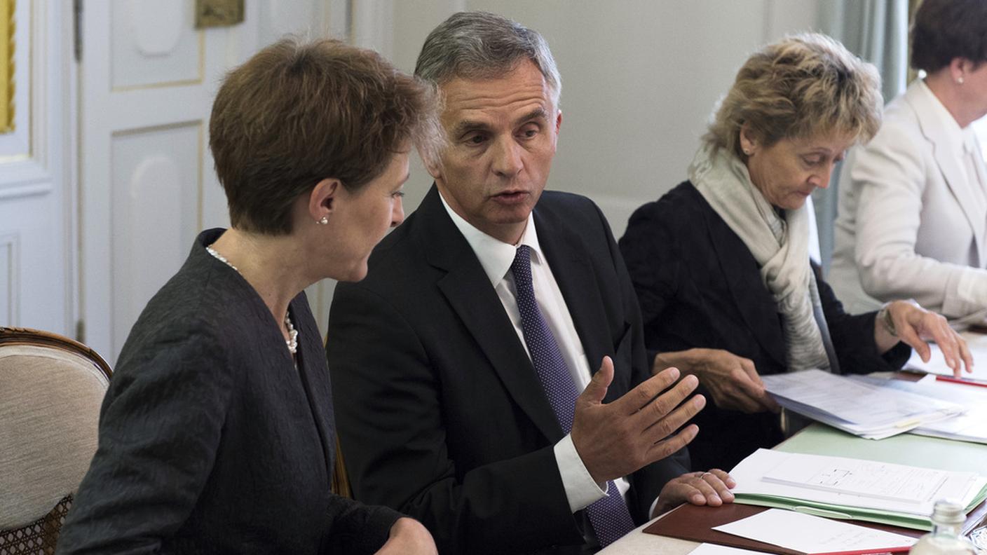 Sommaruga, Burkhalter e Widmer-Schlumpf ai colloqui