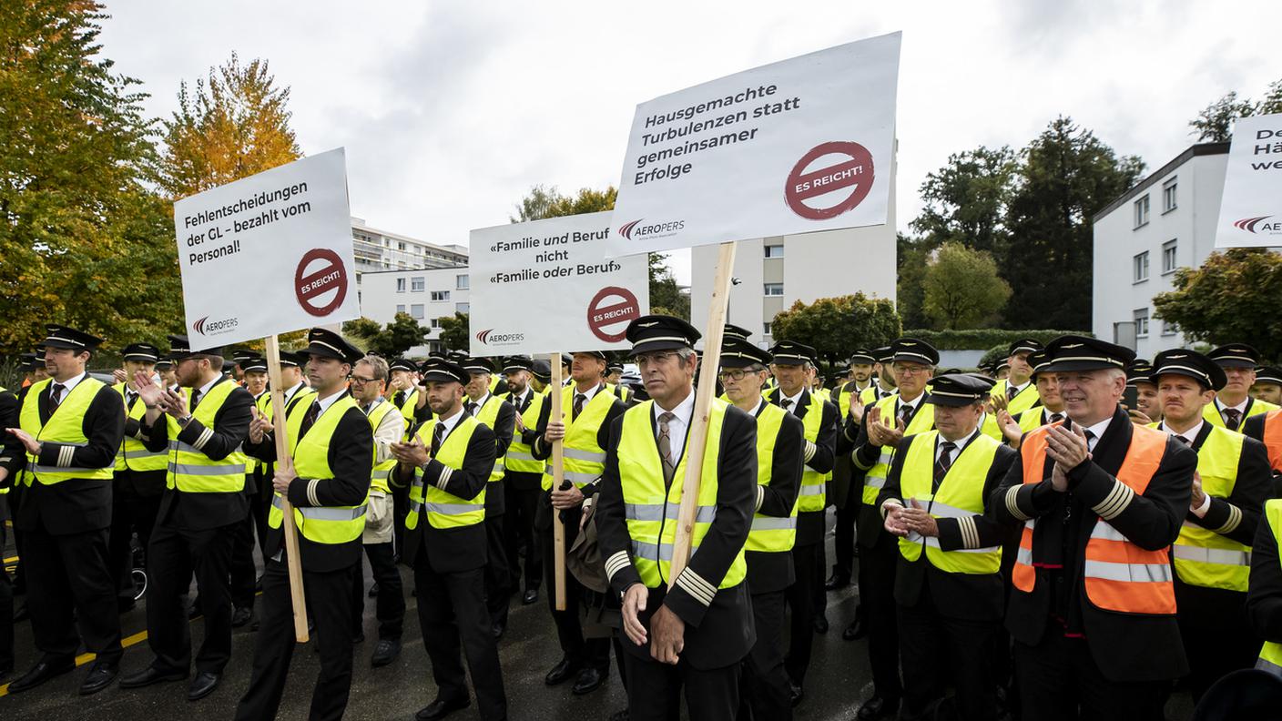 Proteste dei piloti Swiss