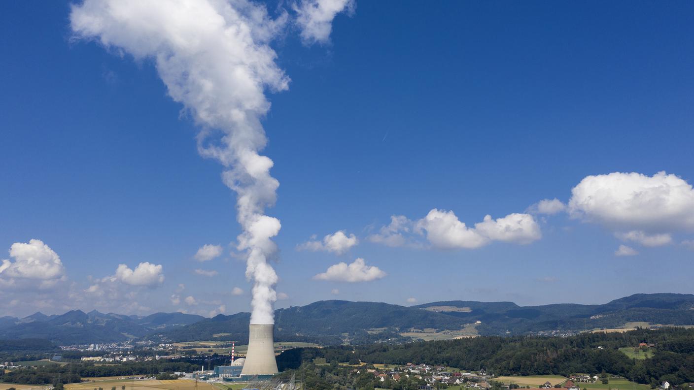 Una veduta della centrale nucleare di Gösgen