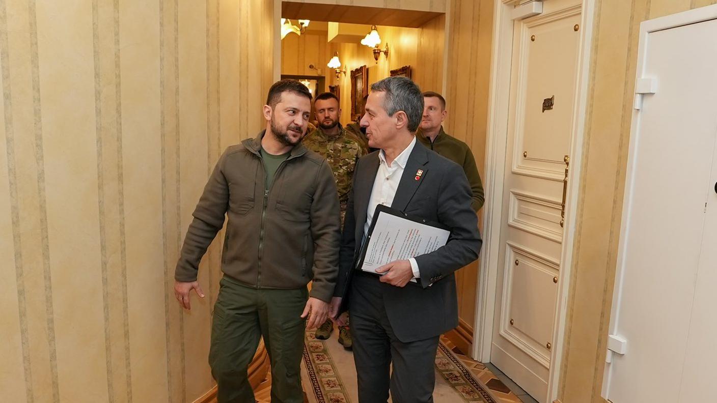 Volodymyr Zelensky e Ignazio Cassis