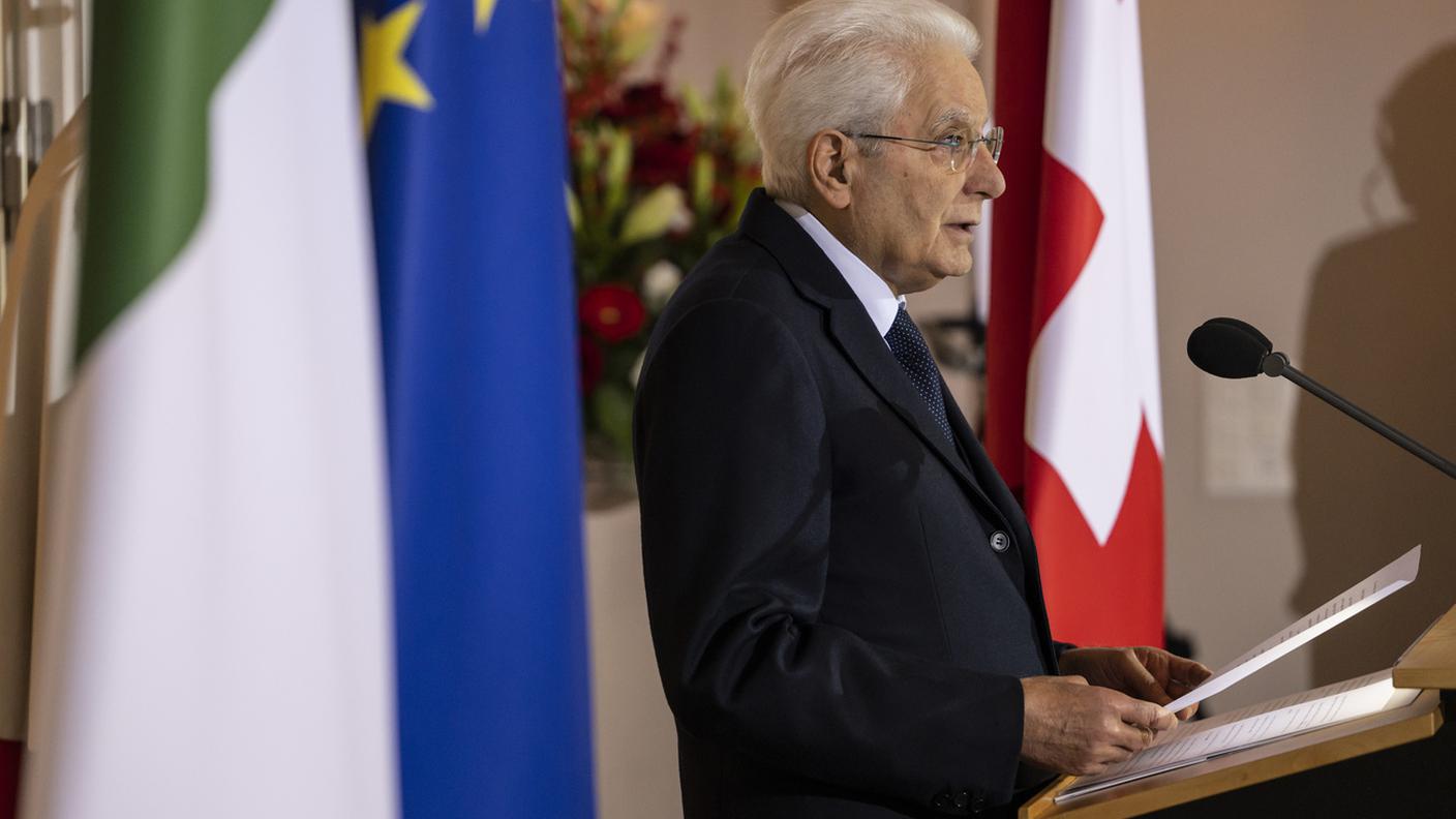 I rapporti fra Svizzera e Italia sono naturali, ampi e intensi, ha sottolineato nella sua allocuzione Mattarella
