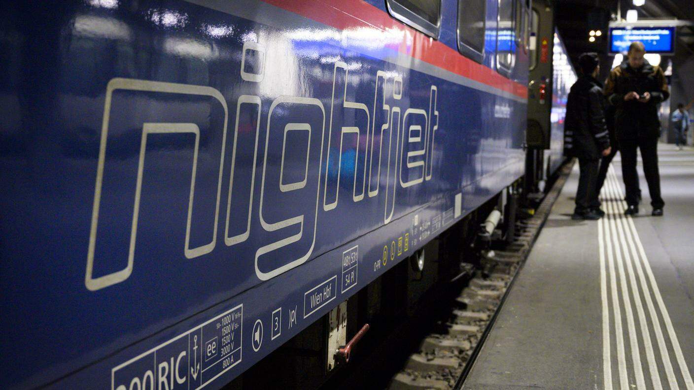 I treni delle ferrovie austriache Nightjet, che le FFS impiegano per il servizio