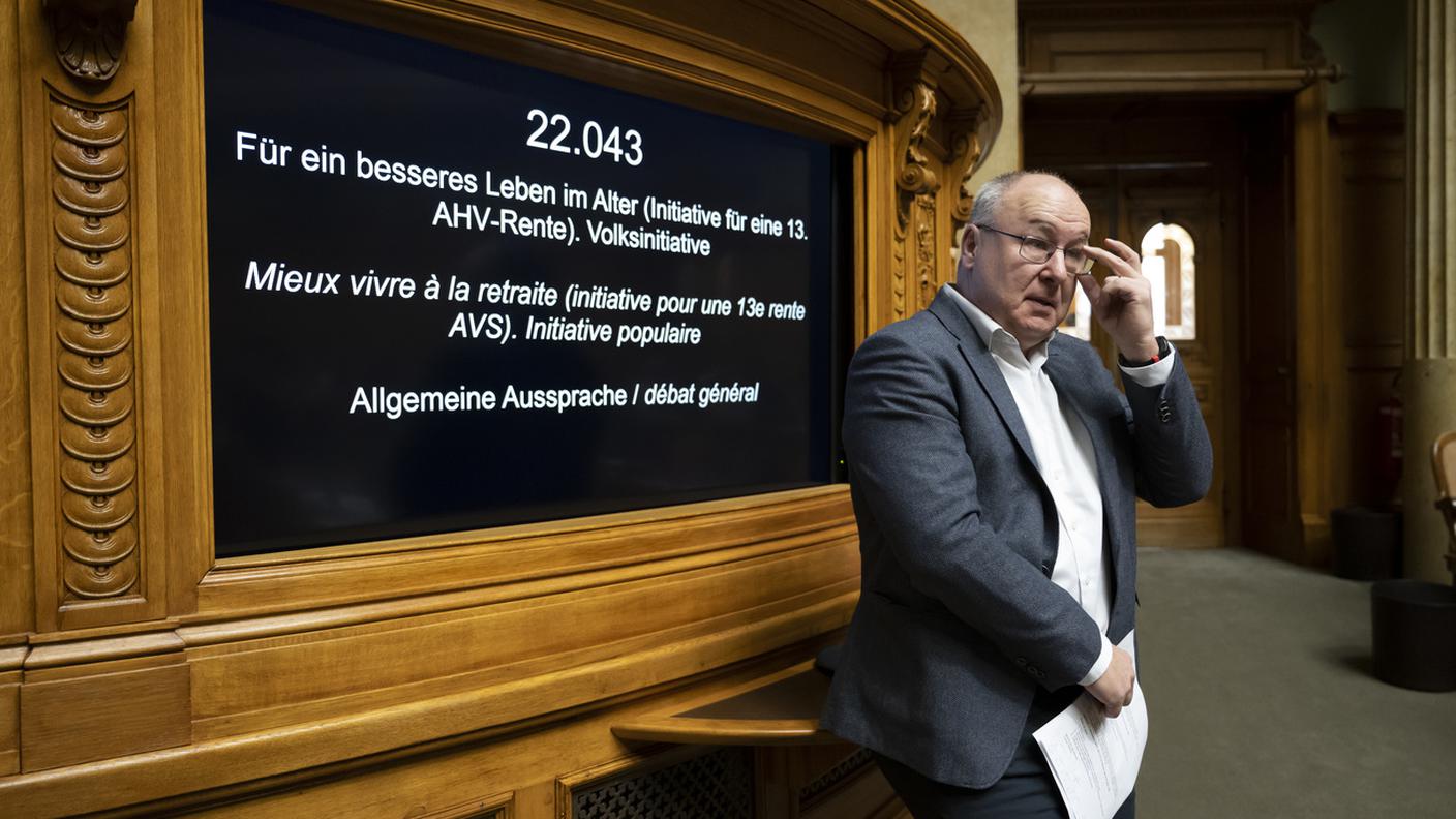Pierre-Yves Maillard, consigliere nazionale vodese e attuale presidente dell'USS, durante il dibattimento in aula