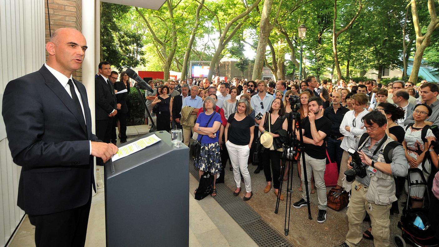 Il consigliere ha aperto il padiglione svizzero alla Biennale