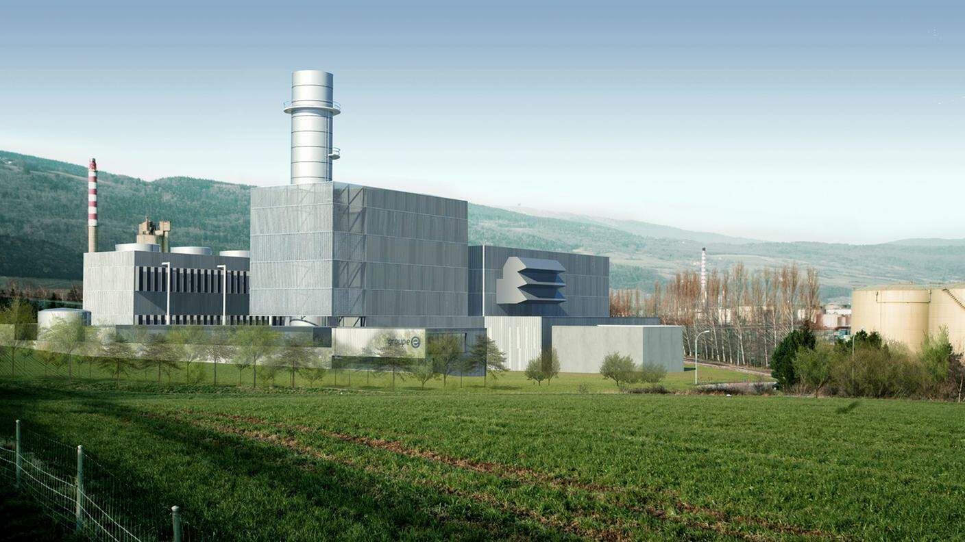 La termocentrale di Cornaux nel canton Neuchâtel