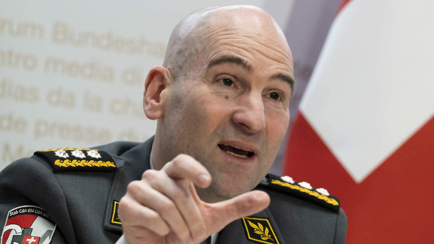 In quest'immagine d'archivio il capo dell'esercito svizzero Thomas Süssli