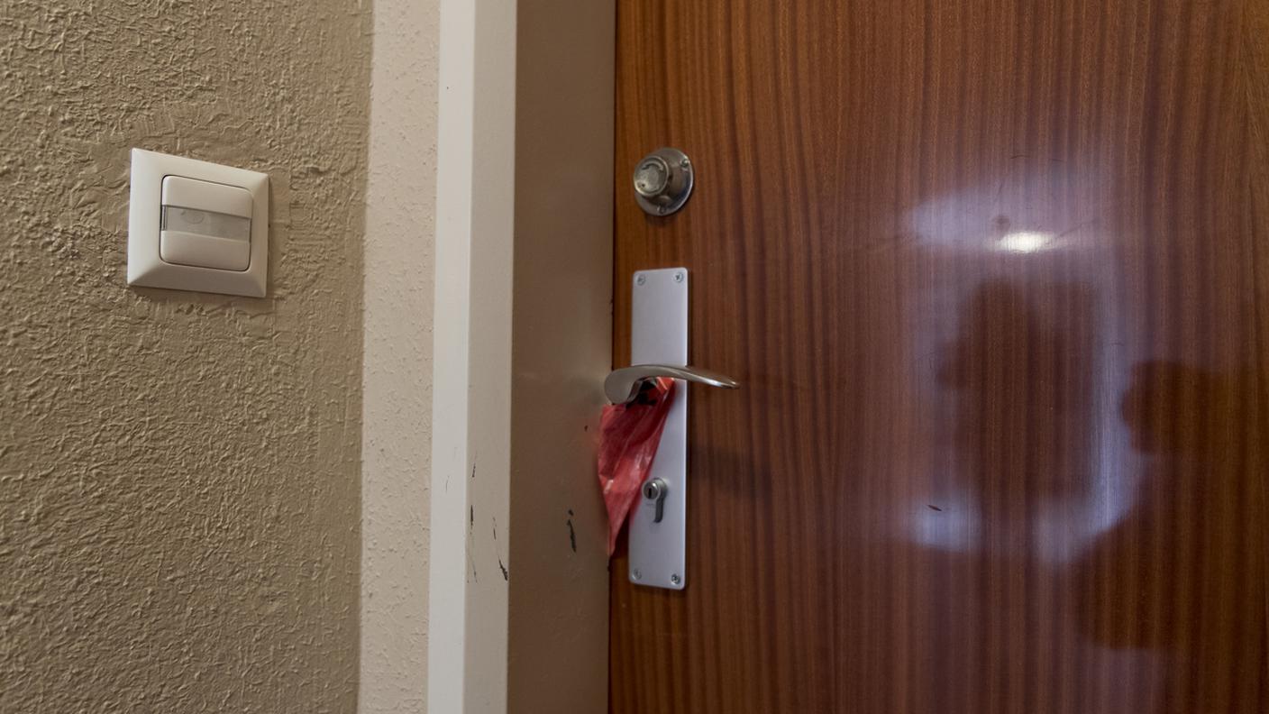L'appartamento a cui la polizia aveva poi messo i sigilli, nel 2016