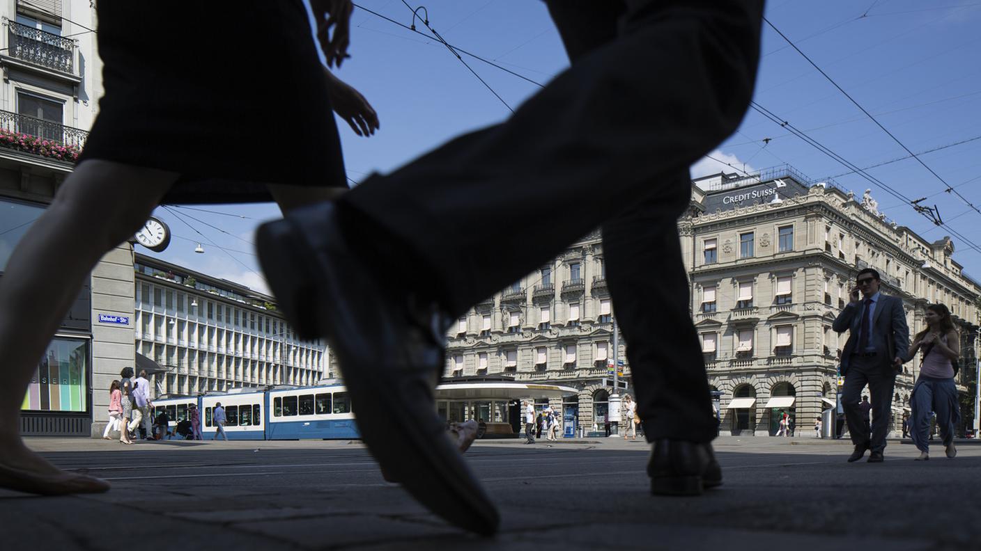 La zurighese Paradeplatz, fulcro delle attività finanziarie in Svizzera
