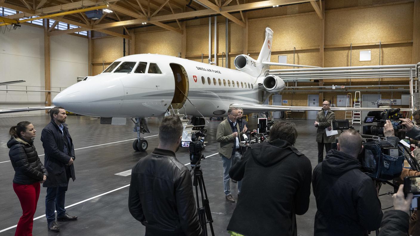 All'atterraggio dell'aereo ha fatto seguito una conferenza stampa