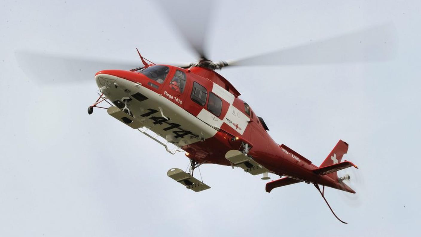 Il corpo senza vita è stato recuperato da un elicottero della Rega