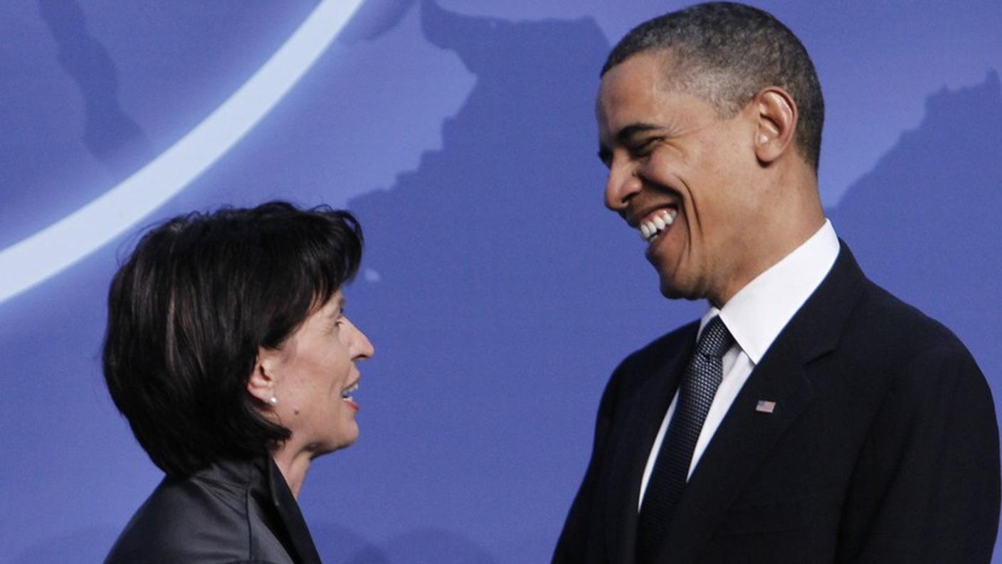 Doris Leuthard e Barack Obama hanno visioni comuni