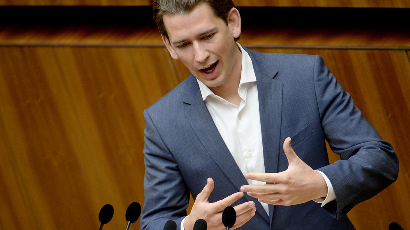 Il ministro austriaco Sebastian Kurz