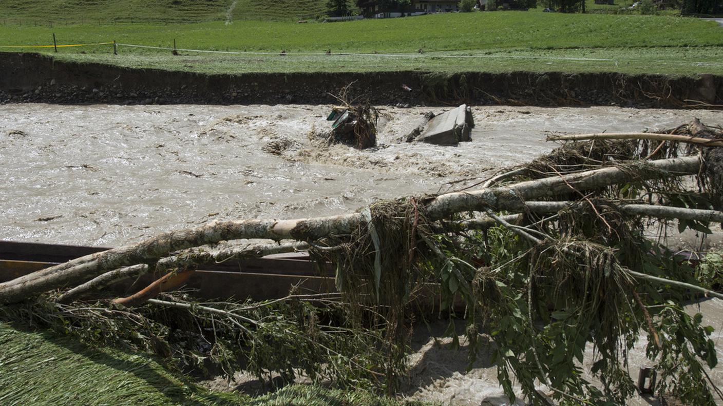 Il fiume Emme in piena