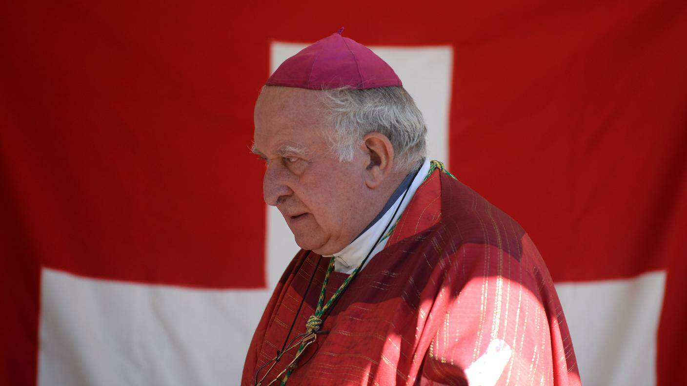 Il vescovo emerito di Lugano, Pier Giacomo Grampa