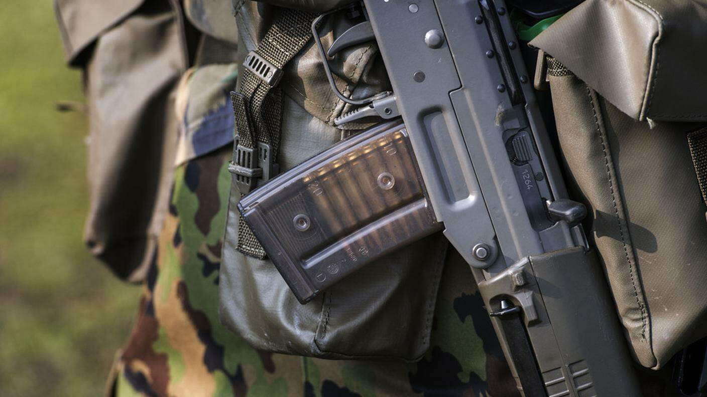 Un fucile in dotazione all'esercito elvetico