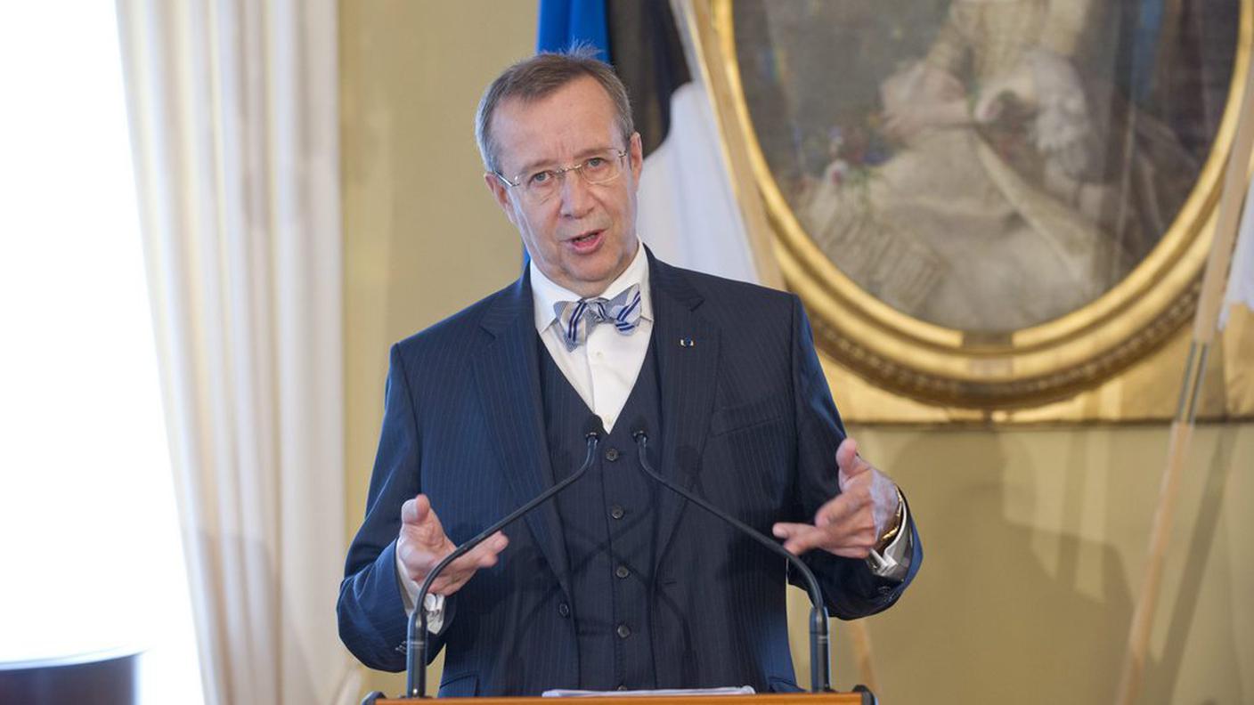 Il presidente estone Toomas Hendrik Ilves 