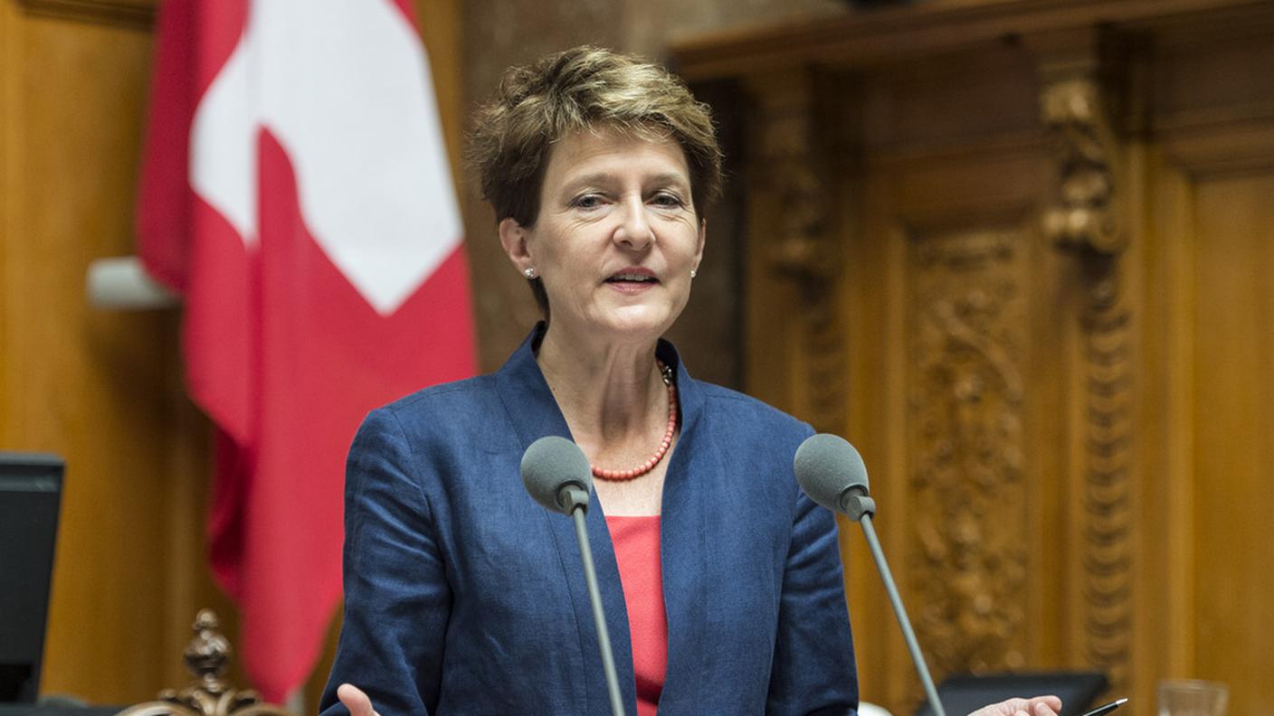 La consigliera federale Simonetta Sommaruga