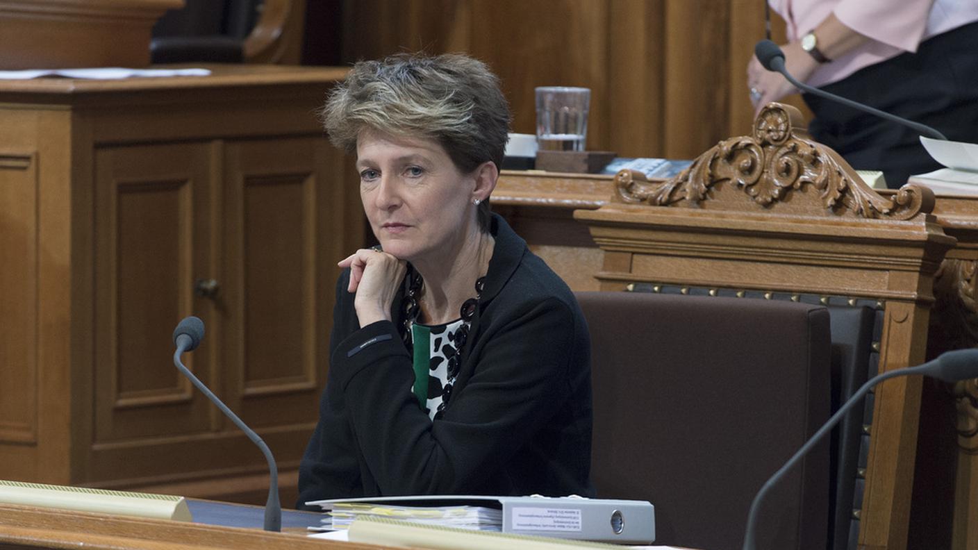 La ministra svizzera della giustizia Simonetta Sommaruga
