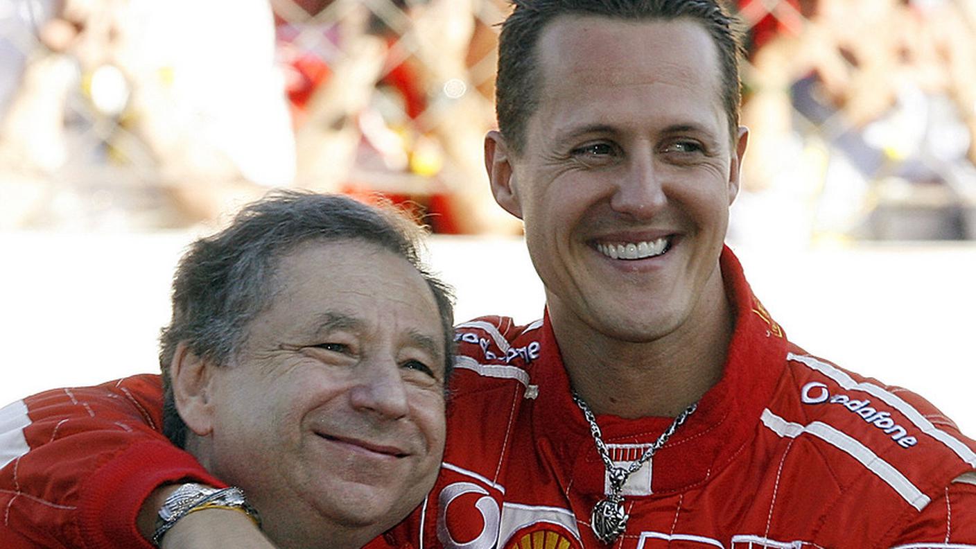 Jean Todt e Michael Schumacher a Monza nel 2006