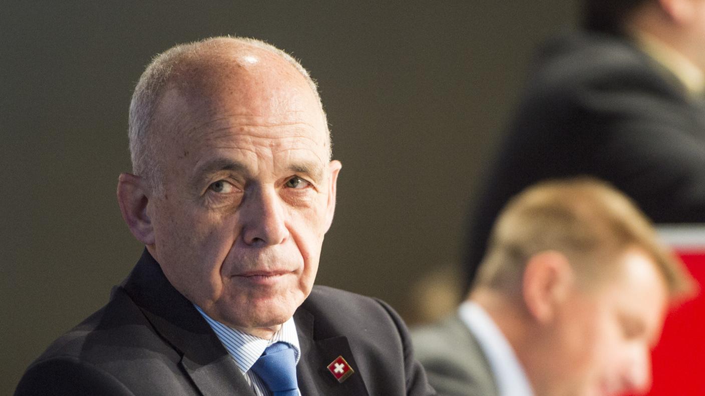 Ueli Maurer, in un momento dell'assemblea dei delegati