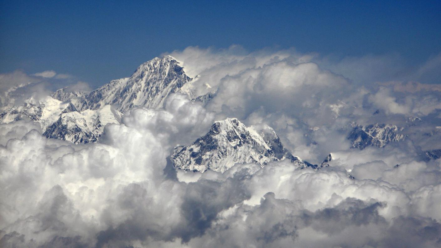 Sulla destra l'Ama Dablam