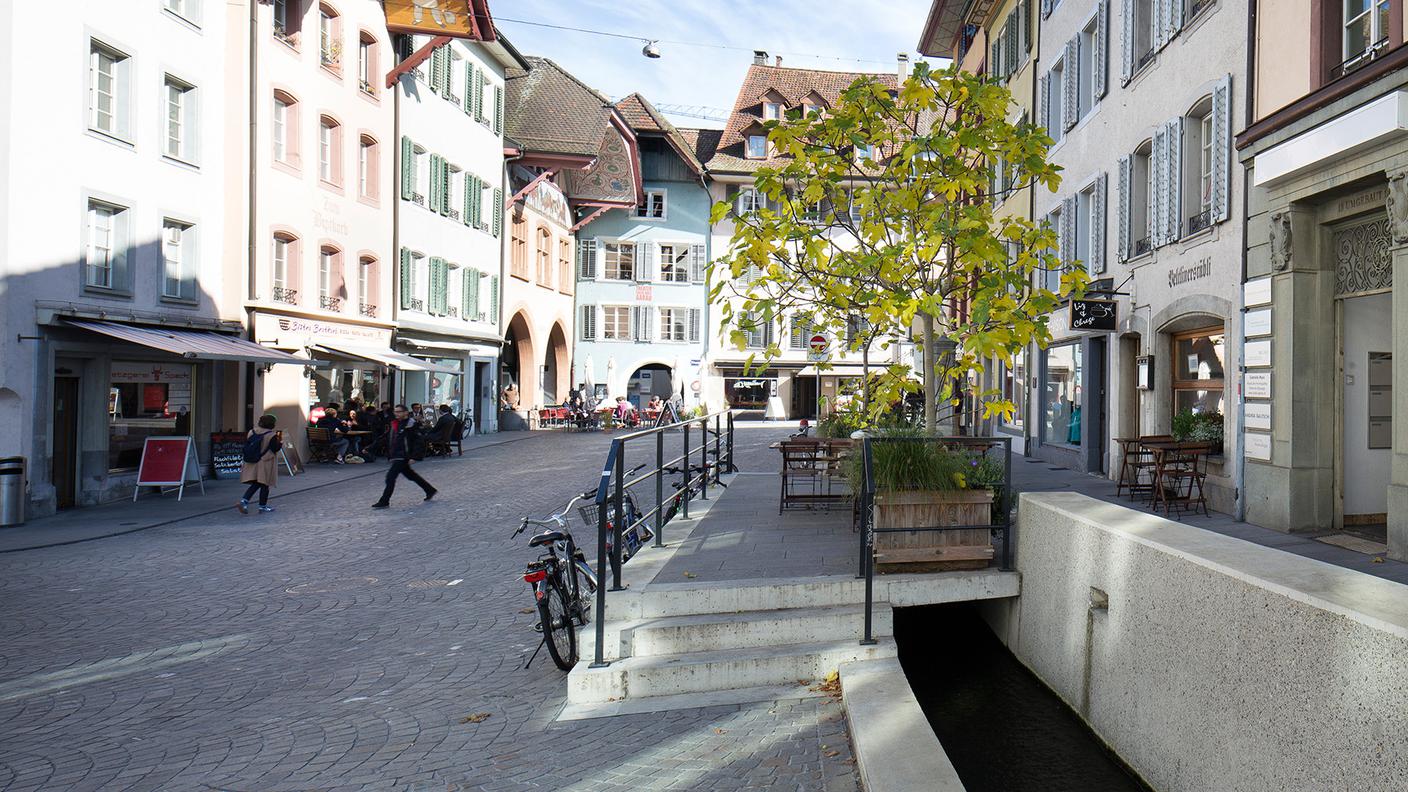 Premio Wakker 2014 ad Aarau: dal 2004, il nucleo storico è chiuso al traffico motorizzato
