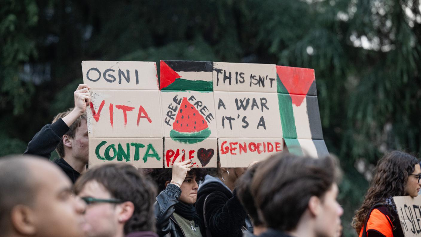 Sciopero studentesco pro-Palestina in novembre a Bellinzona