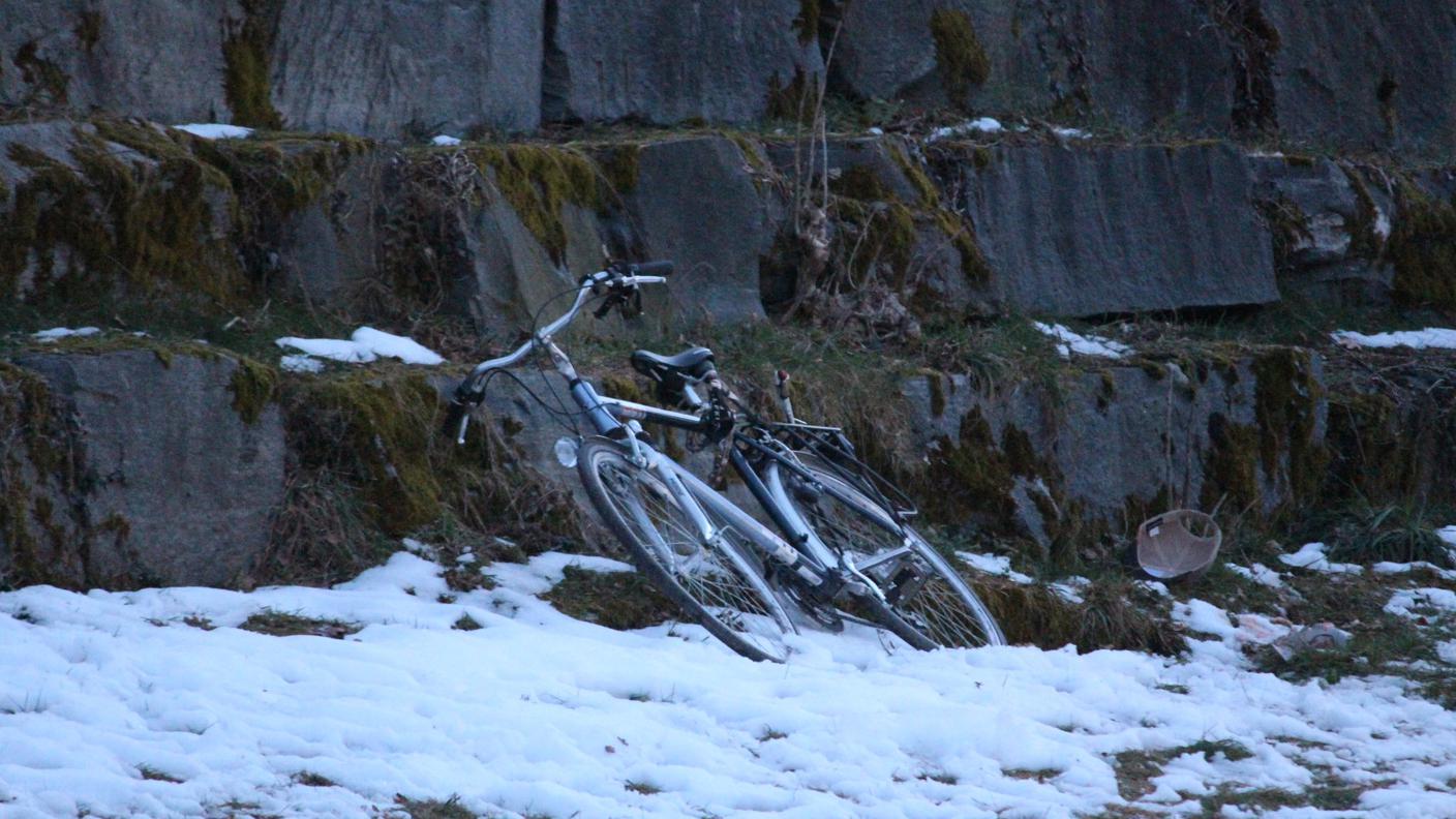 La bicicletta sulla quale circolava l'anziano ciclista