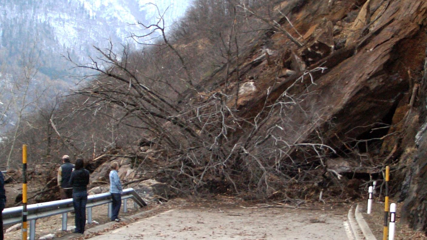 Frana in Valle Calanca nel 2008