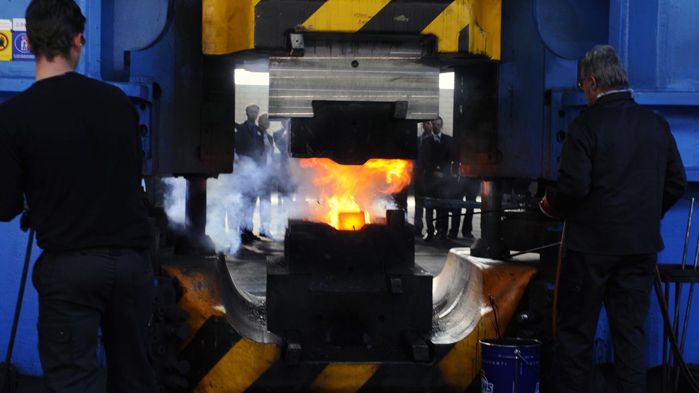 Operai al lavoro a Biasca