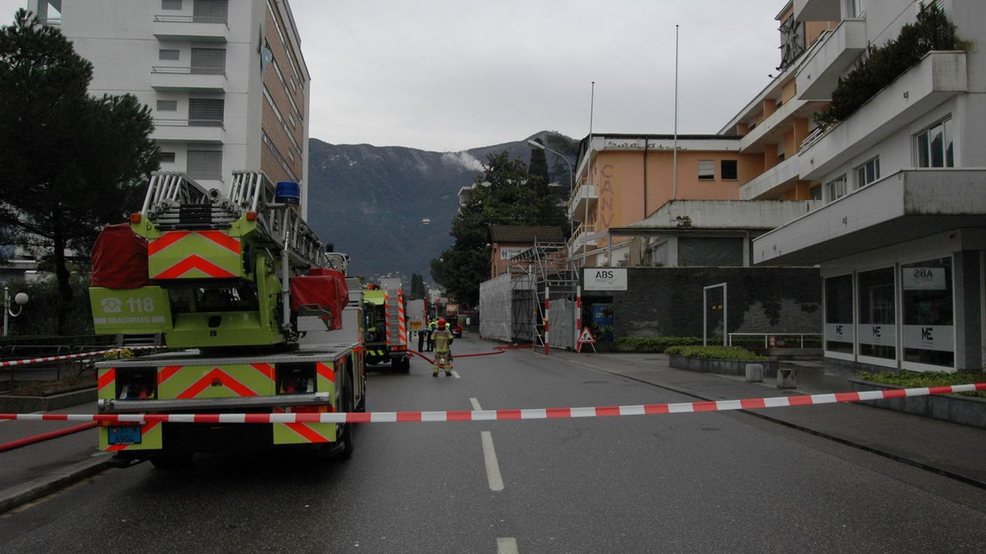 La rottura è avvenuta in un cantiere