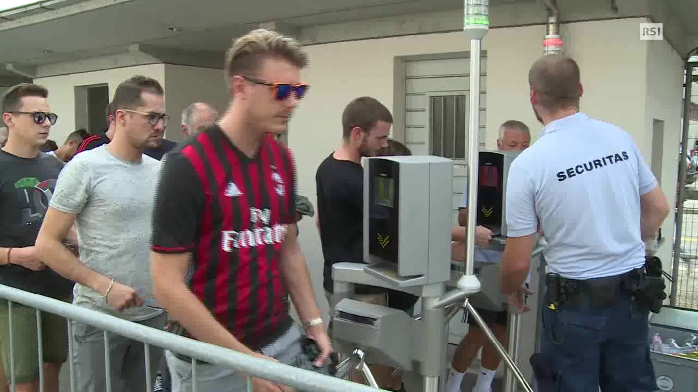 Lugano-Milan, l'atmosfera, il pubblico e la festa del pallone (Rescue Media)