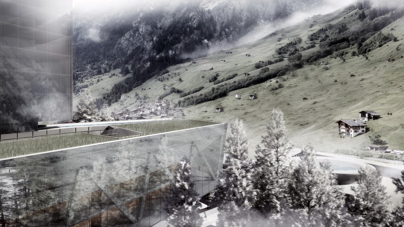 La torre e il villaggio di Vals