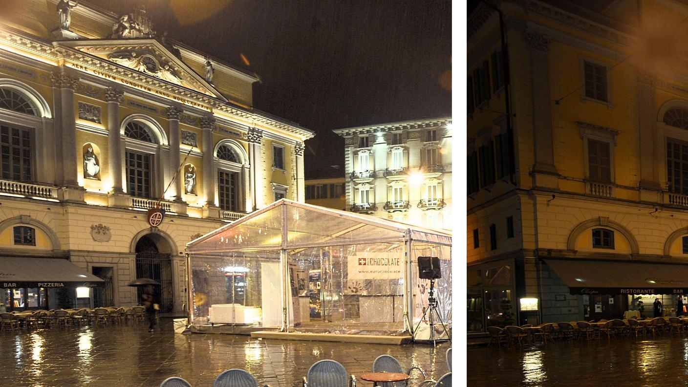 L'Ora della Terra nel 2009 al Municipio di Lugano