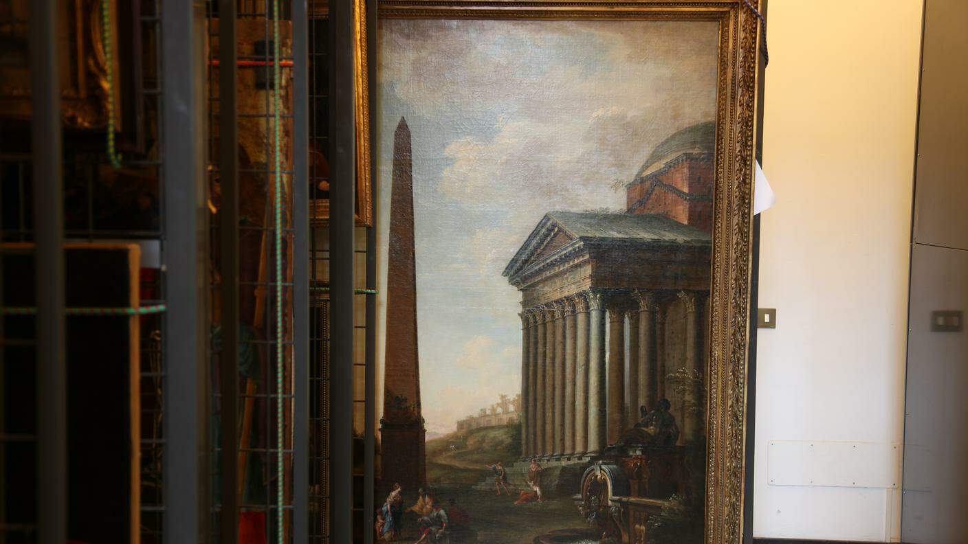 Una veduta di Roma di Giovanni Paolo Pannini (1691-1765),  sequestrato a Lugano. Valore stimato: 1,5 milioni di franchi